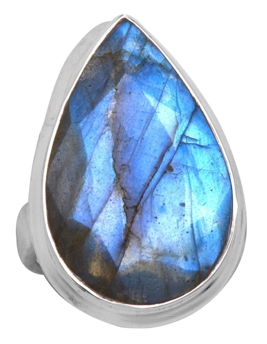 Labradorite 925 Sterling Silver Rings Silver Jewelry - YoTreasure