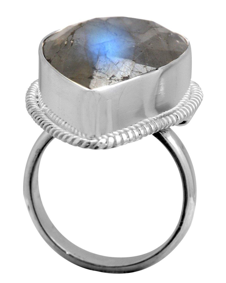 Labradorite 925 Sterling Silver Rings Silver Jewelry - YoTreasure
