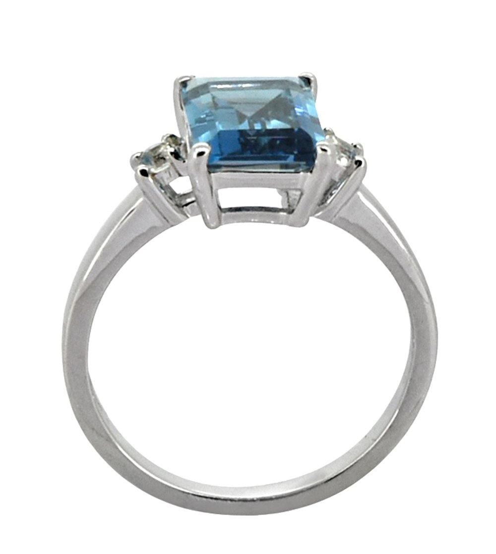 2.77 Ct. London Blue Topaz Solid 925 Sterling Silver Ring Jewelry - YoTreasure