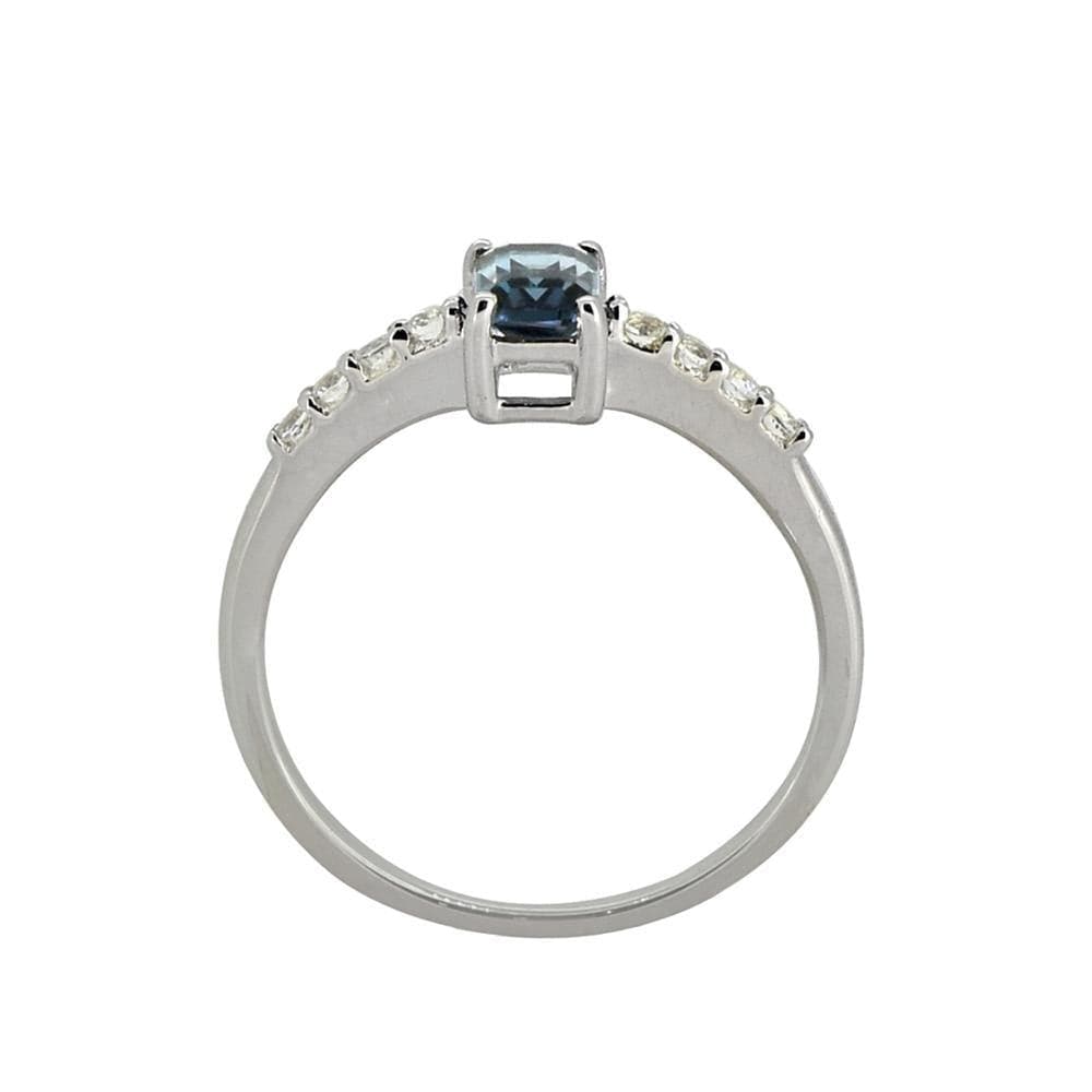 0.64 Ct. London Blue Topaz Solid 925 Sterling Silver Ring Jewelry - YoTreasure