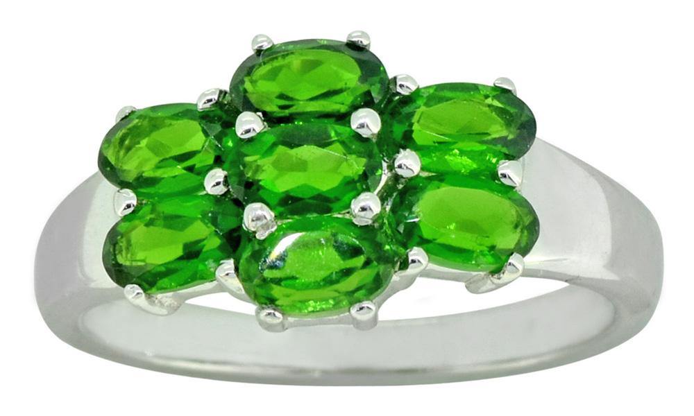 Green Chrome Diopside 925 Sterling Silver Designer Ring - YoTreasure