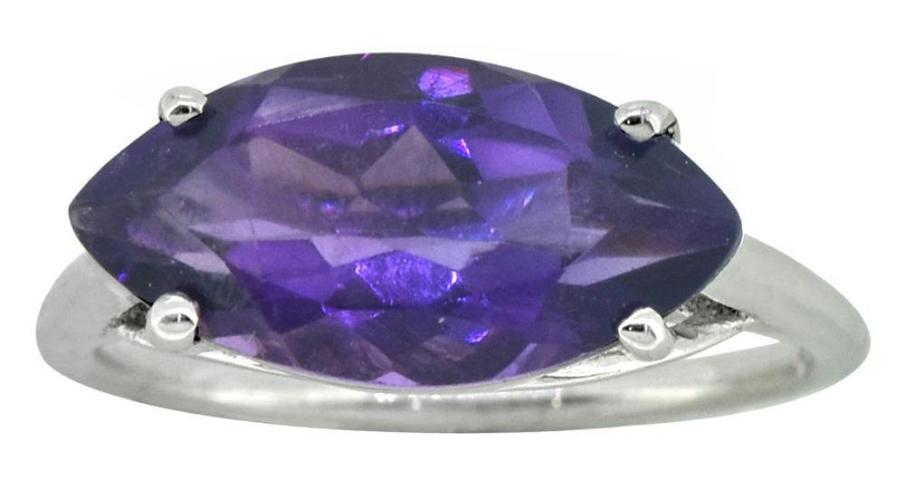Natural Purple Amethyst Solid 925 Sterling Silver Ring - YoTreasure