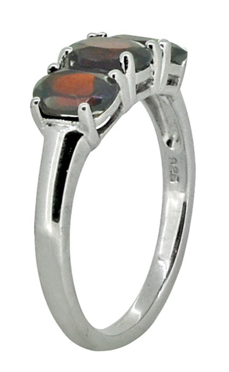 925 Sterling Silver Natural Red Garnet Ring - YoTreasure