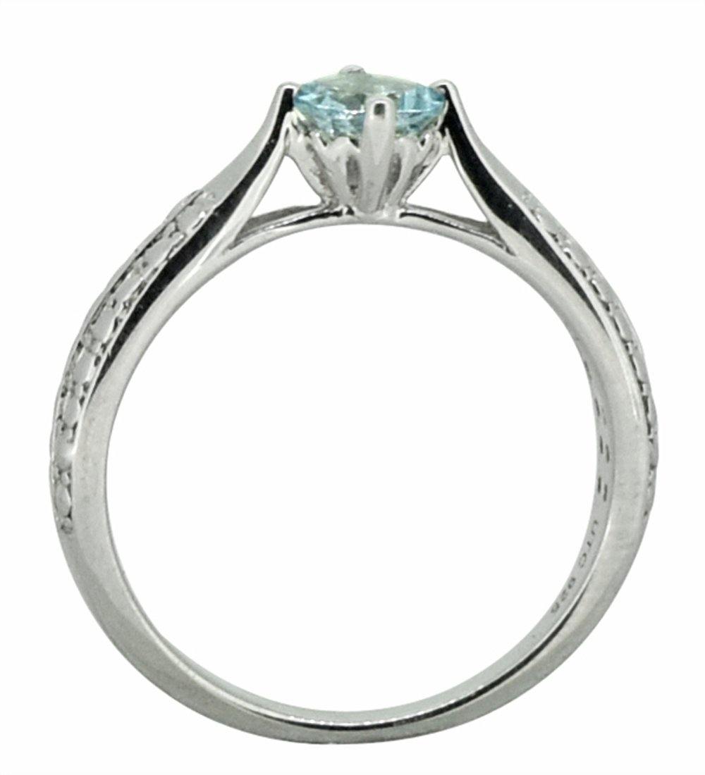 Aquamarine Solid 925 Sterling Silver Engagement Ring Jewelry - YoTreasure